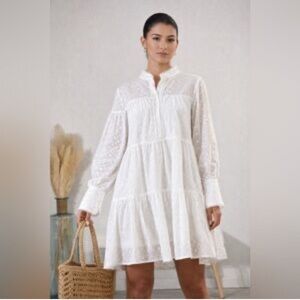 XL Women Elegant White Dress